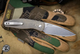 Three Rivers Manufacturing ATOM Folding Knife OD Green Flat Micarta 3.5" MagnaCut Drop Point