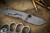 Tim Curry Fatty Cohort Titanium 2.65" Blackout Damascus (Preowned)