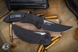  Microtech/Bastinelli "Brachial" Automatic Folding Knife 3.5" Persian Black Serrated 268A-3T 