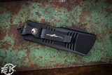 Microtech "Troodon Mini" OTF Automatic Carbon Fiber Cali Legal Knife 1.9" Dagger Damascus 238-16CFS (Preowned)
