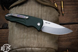 Medford Smooth Criminal Automatic Folding Knife Green 3" Drop Point Tumbled