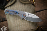 Medford Micro Praetorian "T" Tumbled Titanium 2.9" Drop Point Tumbled