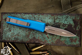 Microtech UTX-85 OTF Automatic Knife Blue 3" Bronze Apocalyptic 232-13APBL (Preowned)