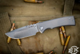 Chaves Knives Ultramar Redencion Street Titanium Framelock, Bronze Clip/Backspacer, 3.25" Drop Point