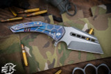 Sergey Rogovets Custom "Spectre" Titanium Anodized Milled, 3.9" Blade