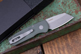  ProTech Runt 5 Automatic Knife Textured Green 1.9" MagnaCut Reverse Tanto R5405
