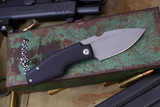 GTK Knives Elementak Friction Folder Black G10 Handle 2.75" RWL-34 Acid Stonewash