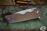 A2D Attn2Detail Mercantile Mark 3 Medium Titanium Bronze Basketweave 3" Satin Tanto