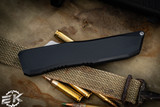 EOS Harpoon OTF Automatic Knife Black Aluminum (3.75" Tanto Two-Tone)