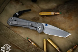 Chris Reeve Knives Small Inkosi Titanium 2.8" Tanto Stonewash (Blade Show Bead)