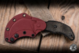 Bastinelli Knives Primal Fixed Blade Knife Black Canvas Micarta 2.5" N690 PVD