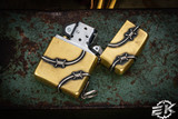 Sergey Rogovets Custom Zippo Lighter Brass Barbwire