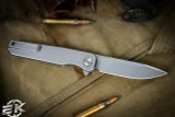 Tactile Knife Co. "Rockwall" Flipper Knife Titanium 2.8" CTS-XHP (Preowned)