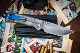 Chaves Knives Ultramar Redencion Street "Lady Luck Bombers" Titanium Folding Knife 3.25" Tanto #EK06