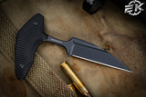 Bastinelli Knives Guilty Push Dagger Knife Black Richlite 2.5" MagnaCut DLC