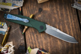 Benchmade Osborne Automatic Folding Knife Green 3.4" Reverse Tanto 9400 (Preowned)