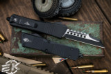 Microtech Combat Troodon Warhound Aluminum OTF Knife 3.8" Black 219W-1TS 