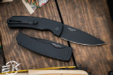 ProTech Whiskers MAGIC 2 Scale Release Automatic Folding Knife 3.75" Drop Point DLC Black M2603 