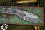Medford Micro Praetorian T Tumbled Titanium 2.9" Drop Point Tumbled