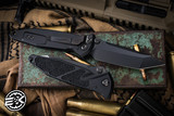 Microtech Socom Elite Manual Folding Knife DLC Shadow 4" Tanto DLC Black 161-1DLCTSH