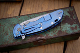 Rick Hinderer Knives XM-24 4.0" Spanto Blue G10, Stonewash Blue