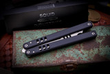 Squid Industries Mako V4.5 Black Balisong Bottle Opener Trainer 4.3" Black 
