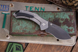 Toor Knives XT1 Alpha Folding Knife Titanium 3.25" Recurve Black Stonewash (Preowned)