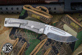 Medford Marauder H Folding Knife Tumbled Titanium 3.75" Drop Point