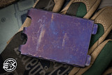 Chaves Knives Ultramar Ti Fold Wallet Titanium Distressed Purple Anodized