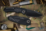 Heretic Knives "Pariah" Automatic Black Aluminum/Bubble Inlay 4" Battle Black Drop Point H048-8A 