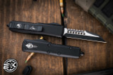 Microtech UTX-85 OTF Automatic Knife 3.1" Warhound Black 719W-1T