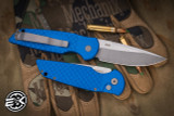 ProTech TR-3 X1 Tactical Response Automatic Folding Knife Blue Fish Scale 3.5" Stonewash TR-3X1