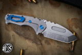 Medford Praetorian T Folding Knife Tumbled Titanium 3.75" Tanto