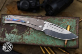 Medford Slim Midi Folding Knife Flamed "Solar Flare" Titanium 3.25" Drop Point Tumbled