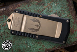 Microtech Exocet Jedi Master OTF Wallet/Knife Cali-Legal 1.9" Dagger Green 157-1JM (Preowned)