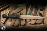 Spartan Blades Harsey Dagger Fixed Blade Knife Black Micarta 6" MagnaCut FDE, Kydex Sheath SB49DEBKKYTN