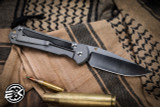 Chris Reeve Knives Large Sebenza 31 Folding Knife Glass-Blasted Titanium, Bog Oak Inlay 3.6" MagnaCut Drop Point Polished L31-1136