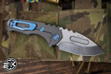 Medford Praetorian Genesis T Folding Knife Bead Blasted Gray Titanium 3.3" Drop Point Tumbled