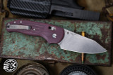 Three Rivers Manufacturing SHADOW River-LOK Folding Knife Concord Grape Micarta 3.2" Stonewash