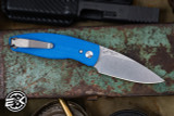 Three Rivers Manufacturing NEUTRON 2 Folding Knife Royal Blue G10 3" Stonewash
