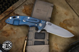 Rick Hinderer Knives XM-18 3.5" Slicer Knife Blue G10, Battle Blue