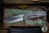 Chris Reeve Knives Left-Hand Large Sebenza 31 Titanium Folding Knife 3.6" MagnaCut Drop Point Polished L31-1015