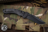 Microtech Amphibian Ram-LOK Folding Knife Fluted Carbon Fiber 3.9" DLC Serrated Shadow 137RL-2DLCTFLCFS	