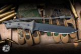 Chris Reeve Knives Green Beret Fixed Blade Knife Black Micarta 7" MagnaCut Spear Point PVD GB7-1005