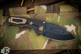 Medford Praetorian Genesis T Knife Black Titanium, Bronze Pinstripe 3.3" DLC Drop Point