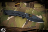 Medford Infraction Folding Knife PVD Black Titanium 3.6" DLC Drop Point 