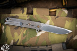 Medford M-48 Flipper Knife Blue Aluminum/Titanium 3.9" Drop Point 