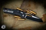 Microtech Standard Issue "MSI" Ram-LOK Manual Folding Knife 3.85" Black Serrated 210T-2PMBK