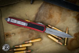 Microtech Makora OTF Automatic Knife Weathered Red 3.25" Apocalyptic SW Dagger -Nickel Boron Internals 206-10APWRDS