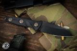 Microtech Socom Alpha Mini Fixed Blade Knife Carbon Fiber 3.75" Warcom DLC Serrated 93M-2DLCCFS 